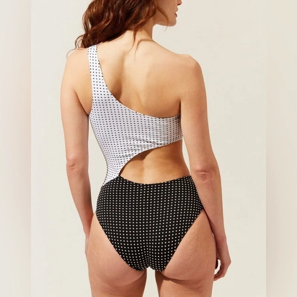 NEW Solid & Striped The Claudia Baby Dot Black White small - Picture 4 of 9